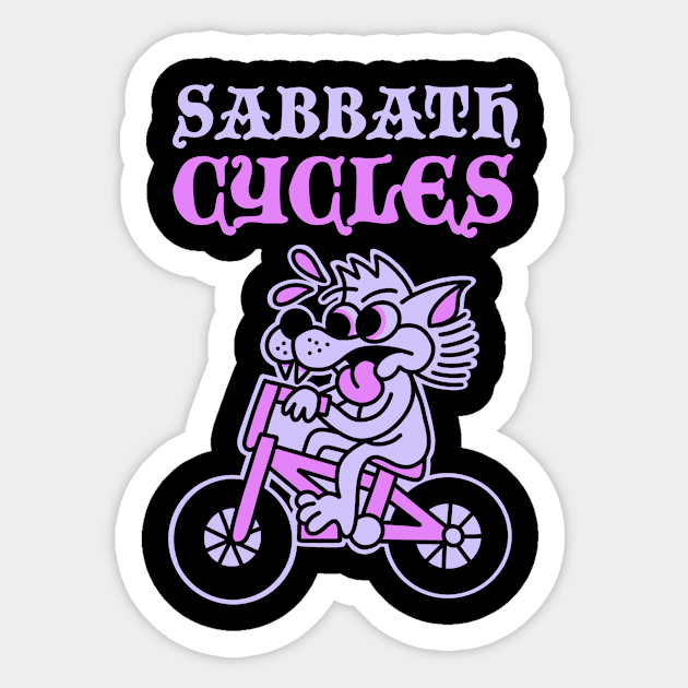 Sabbath Cycles Dan Allen Pink Sticker by Sabbath Cycles